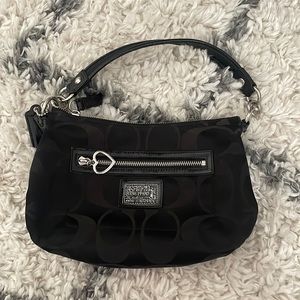 Black coach purse, medium size